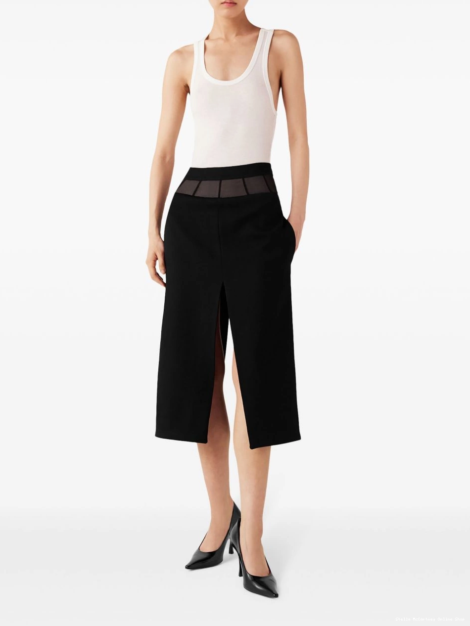 Affordable Women skirt McCartney front-slit Stella midi 0413